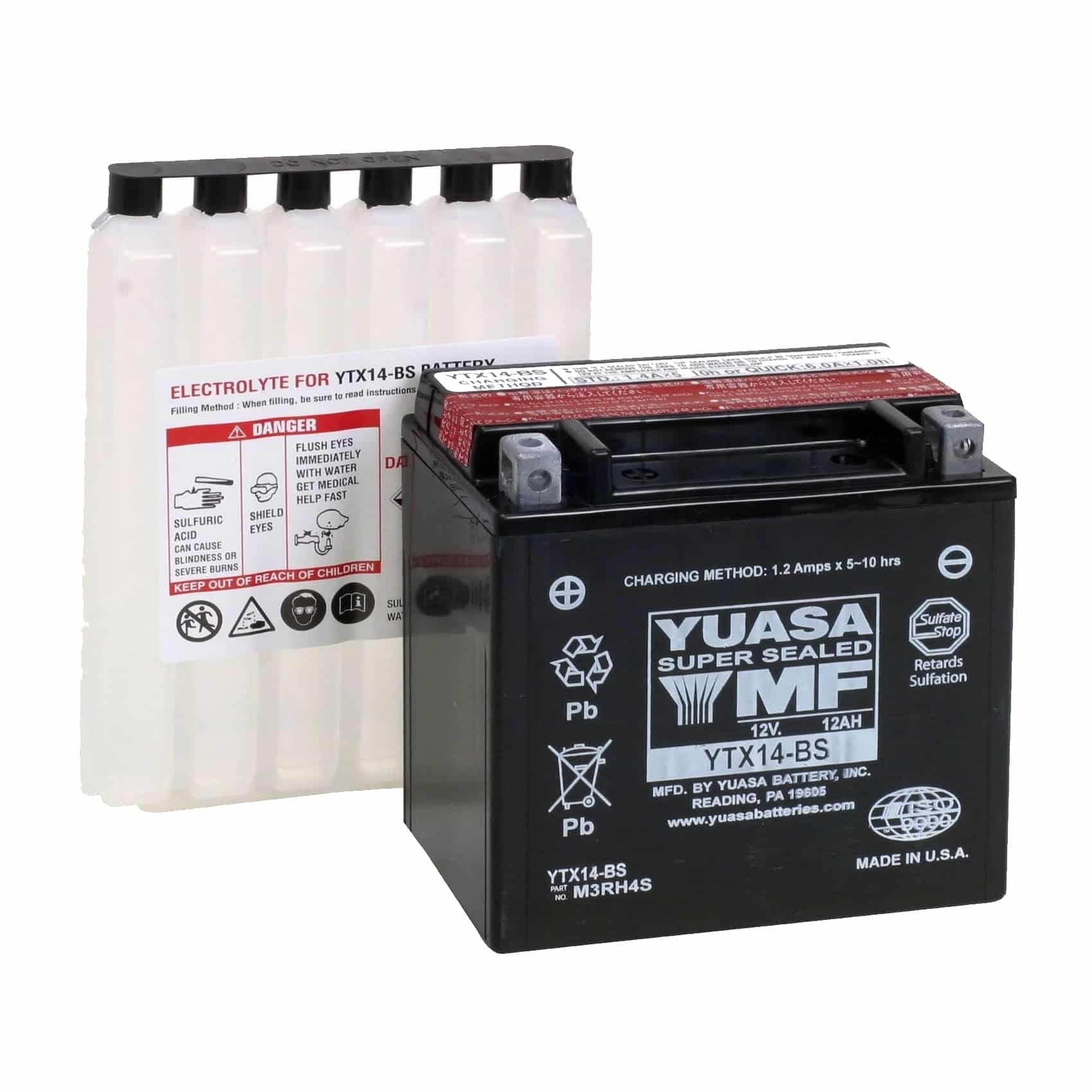 YTX14-BS Batéria YUASA YTX14-BS – Obrázok 1