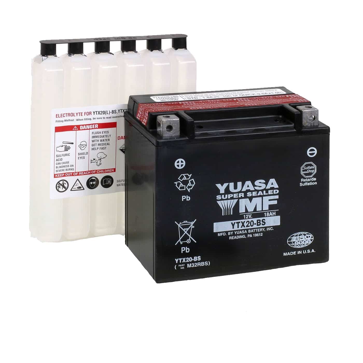 YTX20-BS Batéria YUASA YTX20-BS – Obrázok 1