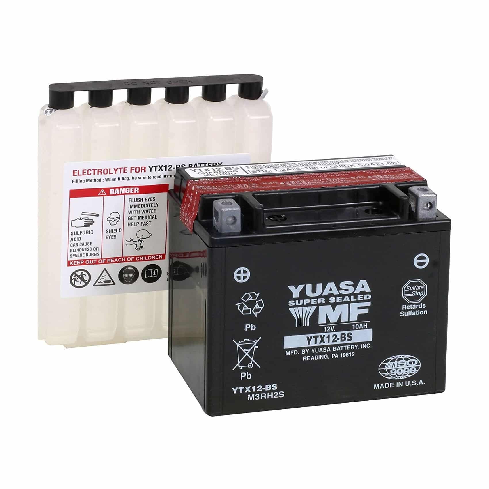 YTX12-BS Batéria YUASA YTX12-BS – Obrázok 1