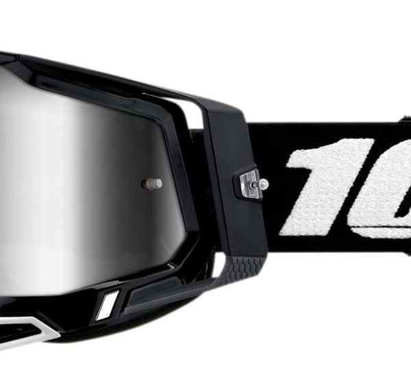 Okuliare 100% Racecraft 2 Black - Mirror Silver Lens