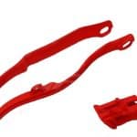 Vodítko reťaze predné+zadné Honda CRF 250 (14-16), CRF 450 (13-16) červené