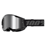 Okuliare 100% Strata 2 Black - Mirror Silver Lens