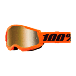 Okuliare 100% Strata 2 Orange Mirror Gold Lens - detské