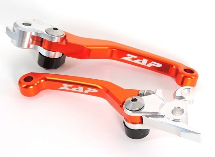 Výklopné páčky Zap TechniX KTM, HSQ, Husaberg Magura/Brembo (14-) - oranžové