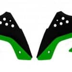 Kryty chladičov Kawasaki KXF 250 (09-12) Zeleno-čierne