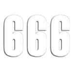 Štartovné čísla Blackbird 6 - biele
