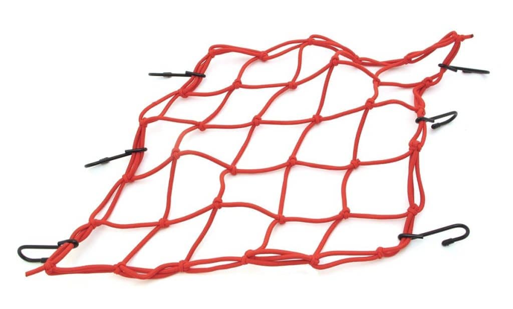 Sieťka na upevnenie batožiny EMGO (38x38) - červená