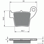 Brzdové platničky DELTA DB2280 MX-D