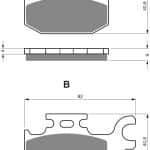 Brzdové platničky DELTA DB2400 MX-D