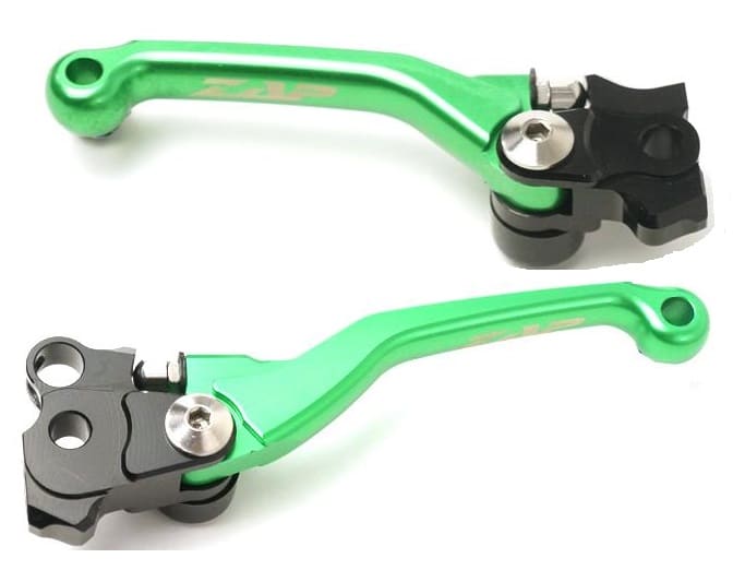 Výklopné páčky Zap TechniX Kawasaki KXF 250 (21-) 450 (19-) - zelené