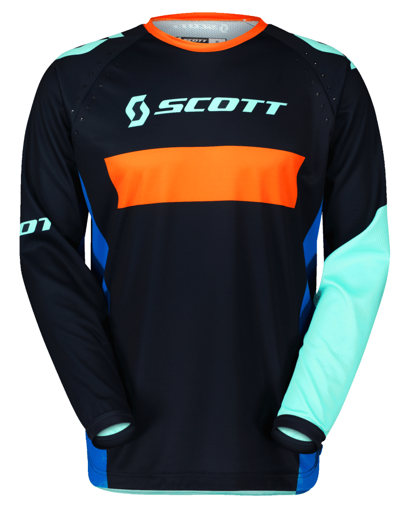 Dres SCOTT 350 Race Evo Black/Blue/Orange