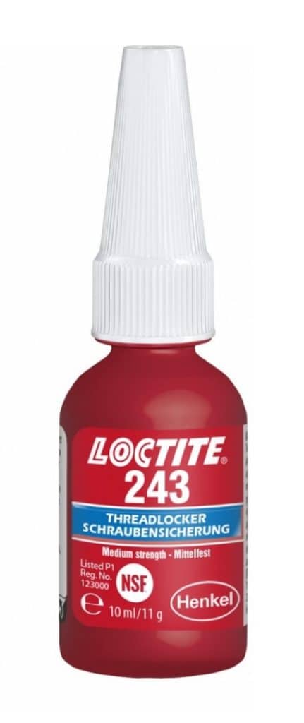 Lepidlo LOCTITE 243 na zaistenie skrutiek