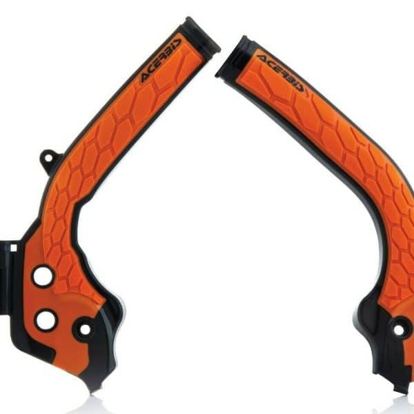 Kryty rámu (X-GRIP) KTM SX/SXF (16-18) EXC/EXCF (17-19) - čierno-oranžové