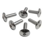 Skrutky kapotáže PUIG M6 x 20 mm - strieborné