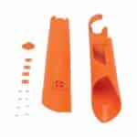 Kryty predných tlmičov KTM SX/SXF (07-14) EXC/EXCF (08-15) - oranžové