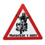 Nálepka Motorkár v aute