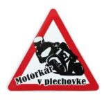 Nálepka Motorkár v plechovke