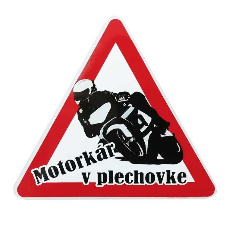 MOTORKAR V PLECHOVKE Nálepka Motorkár v plechovke – Obrázok 1