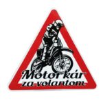 Nálepka Motorkár za volantom