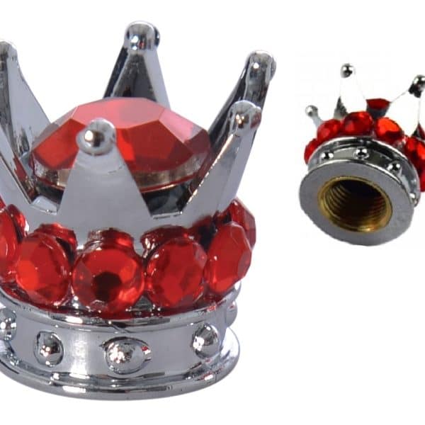 Čiapočky na ventil OXFORD Crown - červené