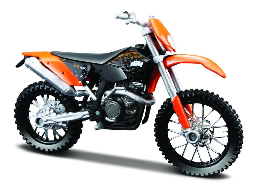 Model motocykla KTM EXC 450 1:18