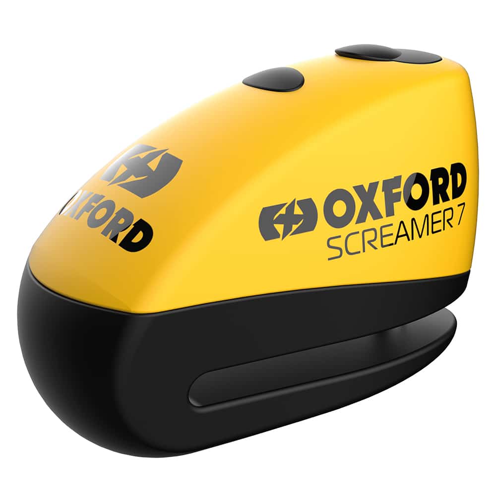 Zámok na brzdový kotúč Oxford Screamer 7 Yellow