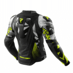 Kožená bunda Rebelhorn Inferno Black/Fluo Yellow – Obrázok 2