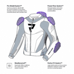 Kožená bunda Rebelhorn Inferno Black/Fluo Yellow – Obrázok 4