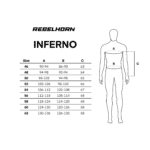Kožená bunda Rebelhorn Inferno Black/Fluo Yellow – Obrázok 5