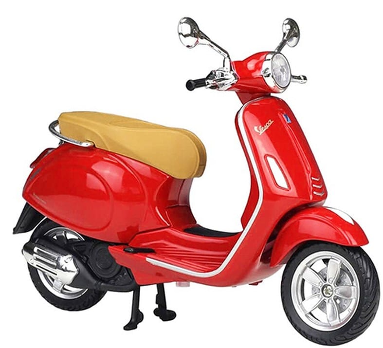 Model motocykla Vespa Primavera 150 Red 1:12