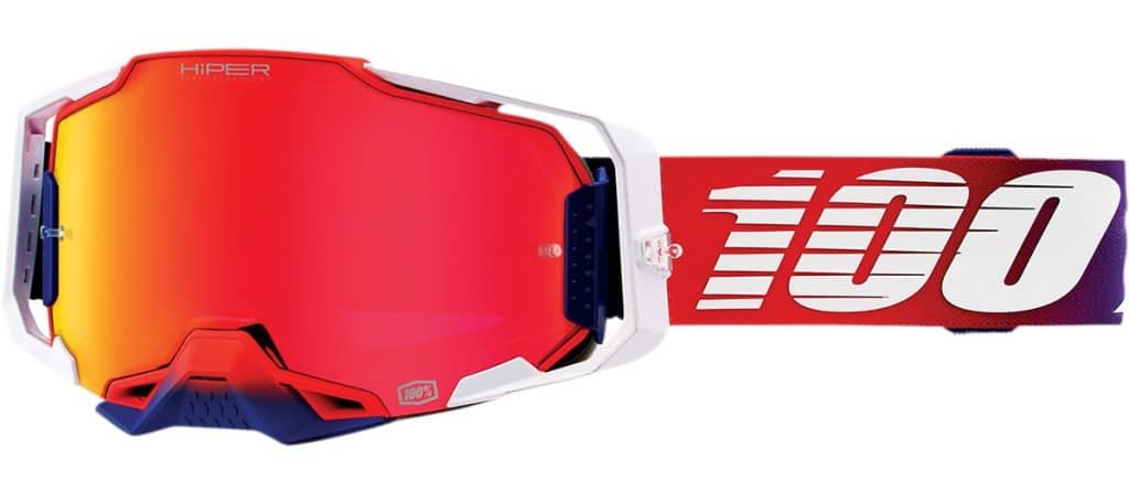 Okuliare 100% Armega Factory - HiPER Mirror Red Lens