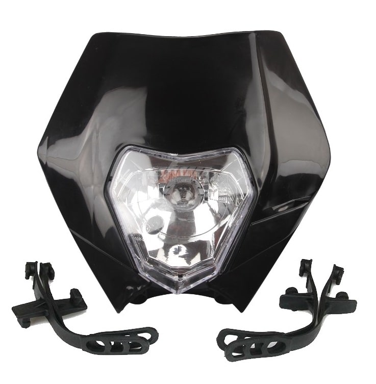 Predná maska so svetlom KTM Enduro (2008-2013) - čierna
