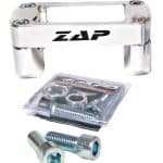 Držiaky riadidiel Zap-Technix 28,6mm Kawasaki KXF 250/450 (06-11) strieborné