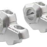 Vyvýšenia riadidiel (30mm) a posunutie (21mm) SW-MOTECH 22mm - strieborné
