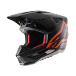 Prilba Alpinestars SM5 Compass Black/Orange - matná