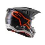 Prilba Alpinestars SM5 Compass Black/Orange - matná – Obrázok 2