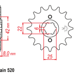 Vývodové koliečko JTF281 Honda
