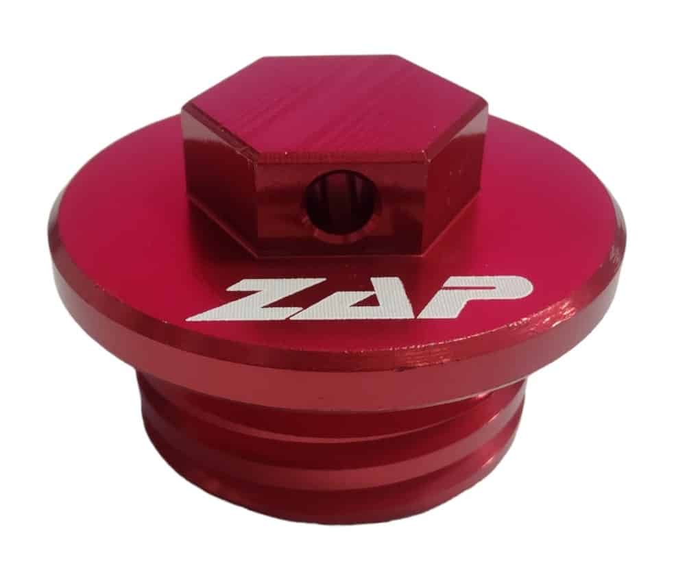 Zátka/Skrutka oleja Zap TechniX Beta/GAS GAS EC/EX/MC - červená