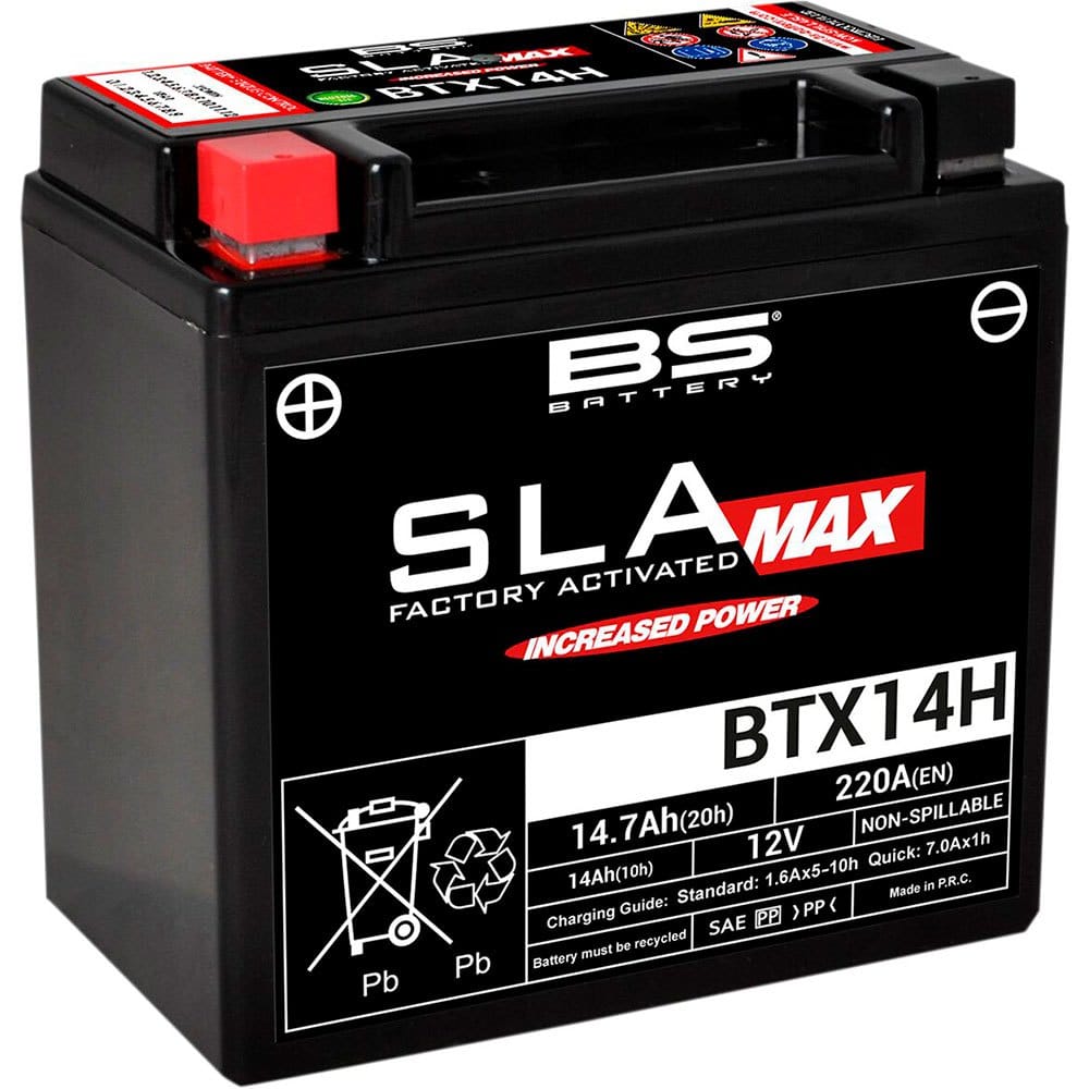 Batéria BS-BATTERY BTX14H (YTX14H) FA SLA MAX Factory Activated