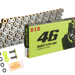 Reťaz DID 525VR46 (VX3) Steel/Gold "Valentino Rossi Edition" - 116čl