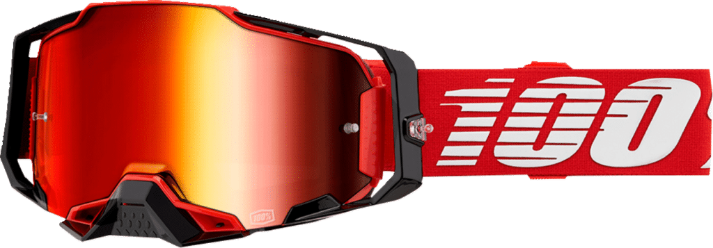 Okuliare 100% Armega Red - Mirror Red Lens