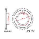 Rozeta oceľová JTR1792-42 Suzuki DL 1000/Triumph 600 – Obrázok 2