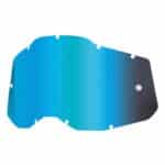 Sklo 100% Strata2/Accuri2/Racecraft2 Mirror Blue Lens (zrkadlové modré)