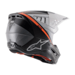 Prilba Alpinestars SM5 Rayon Black/White/Fluo Orange – Obrázok 2