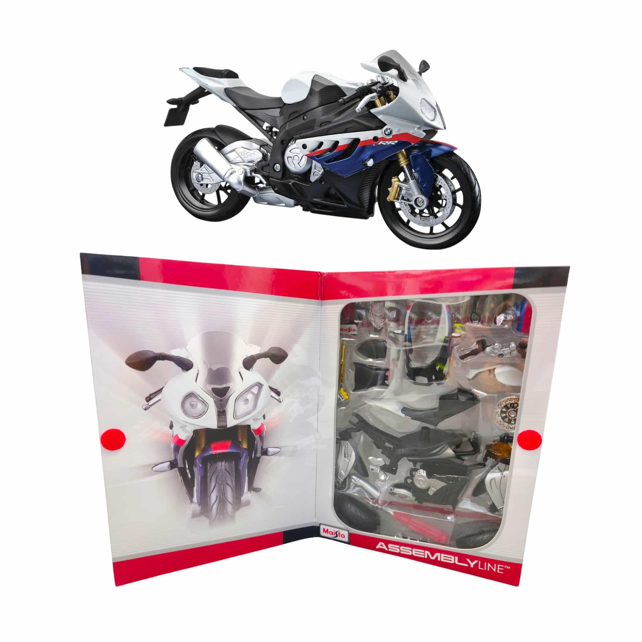 BMW S1000 RR Skladací model motocykla BMW S1000 RR 1:12 – Obrázok 1