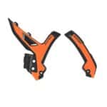 Kryty rámu (X-GRIP) KTM SX/SXF (23-) EXC/EXCF (24-) - čierno-oranžové