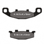 Brzdové platničky "013" EBC FA129 Kawasaki, Suzuki
