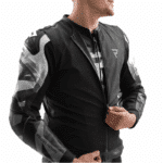 Kožená bunda Rebelhorn Inferno Black/White – Obrázok 3