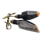 Smerovky LED MultiAngle Carbon číre - krátke