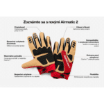 Rukavice 100% Airmatic 2 Black – Obrázok 3